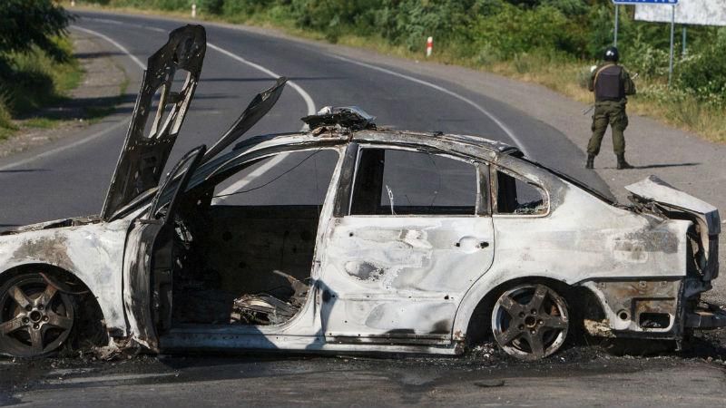 Траса Київ-Чоп досі перекрита, Мукачево патрулює поліція та СБУ