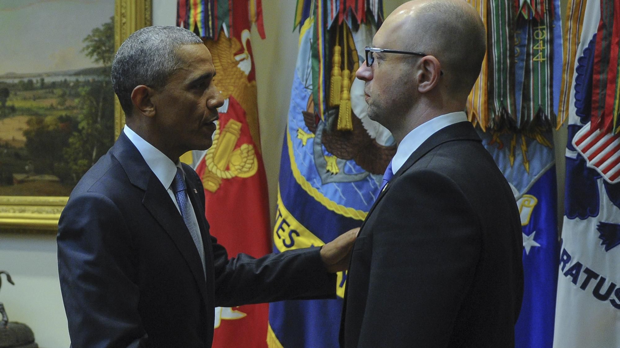 Обама запевнив Яценюка у непохитній підтримці, — The New York Times Обама запевнив Яценюка у непохитній підтримці, — The New York Times