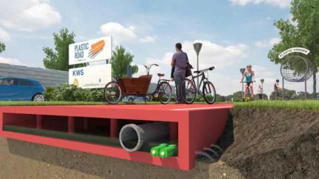 Дороги будущего: в Голландии придумали, как строить автодороги из пластика