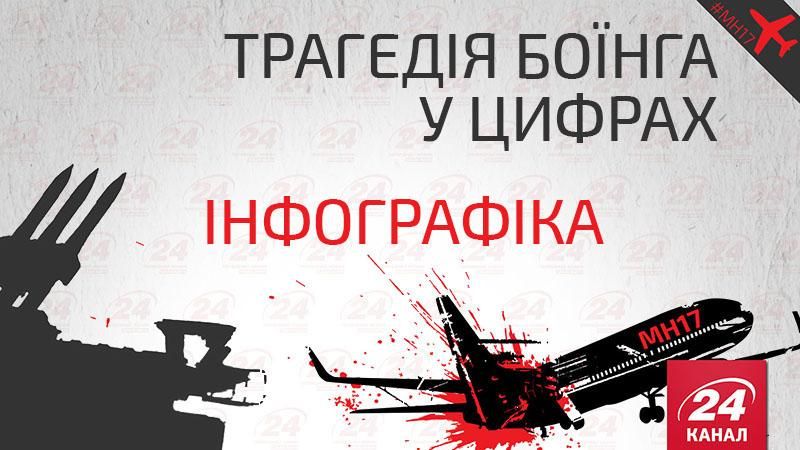Збитий Boeіng MH17 у цифрах: інфографіка Збитий Boeіng MH17 у цифрах: інфографіка