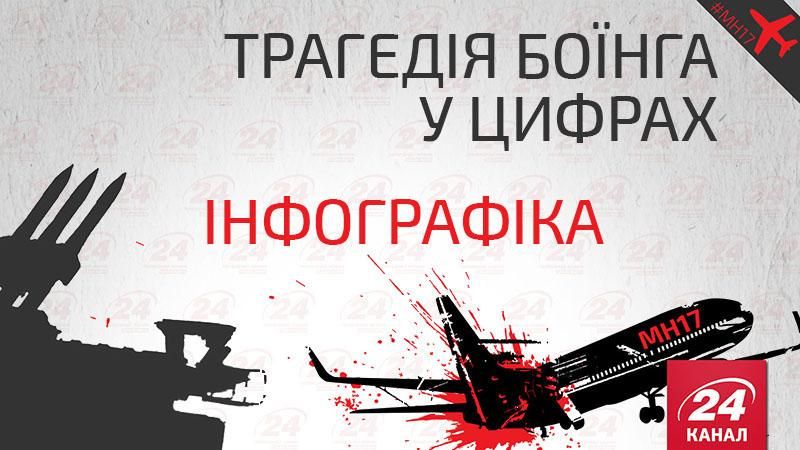 Збитий Boeіng MH17 у цифрах: інфографіка