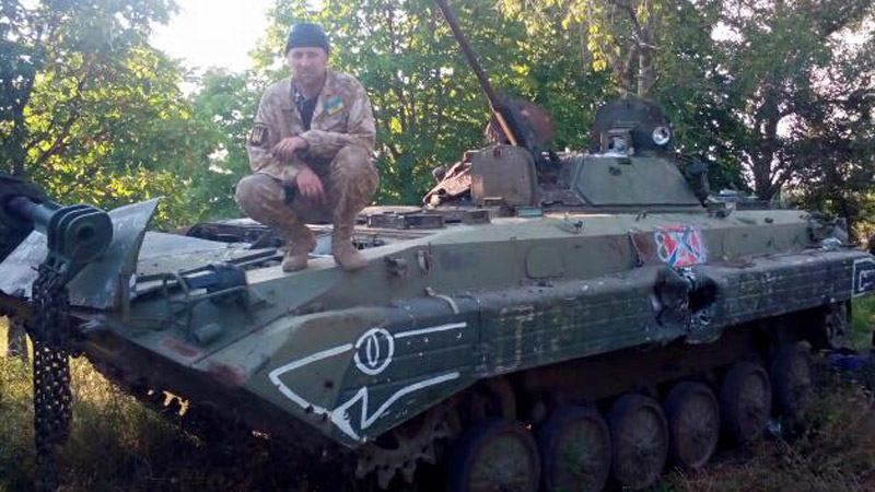 Бійці АТО вкрали бойову машину з-під носа в терористів Бійці АТО вкрали бойову машину з-під носа в терористів