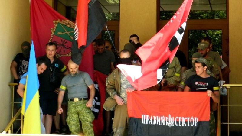 "Правий сектор" розігнав мітинг у Запоріжжі