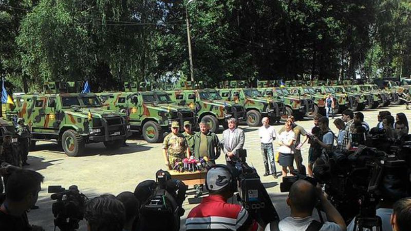 Большую партию украинских броневиков передали Нацгвардии Большую партию украинских броневиков передали Нацгвардии