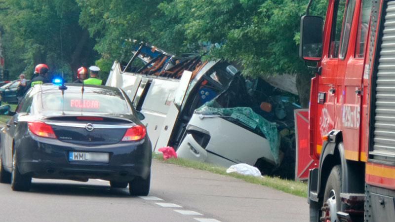 Число жертв в аварии в Польше возросло до пяти