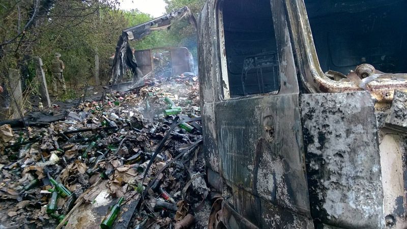 Провал дня: терористи знищили вантажівку зі "своїм" алкоголем