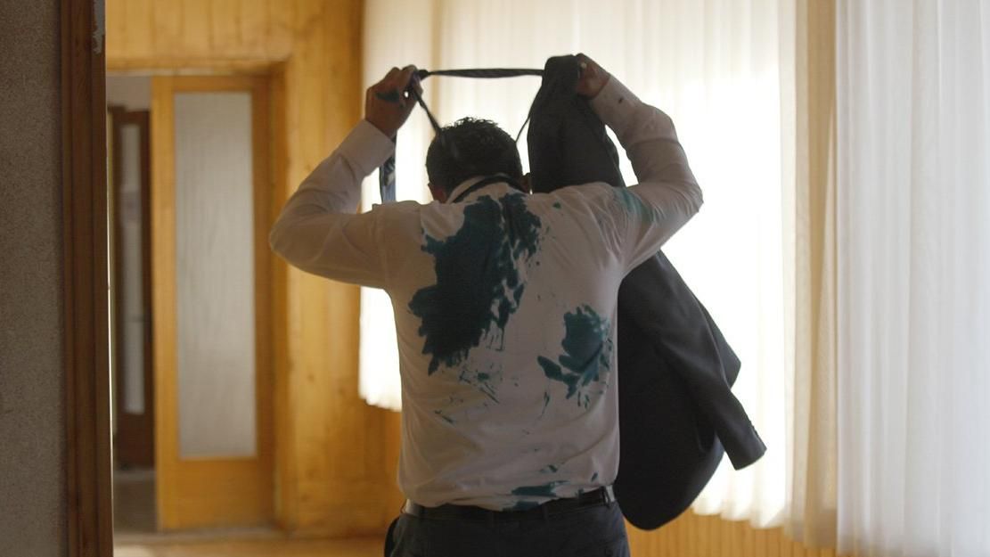 Начальника Миколаївського морпорту облили зеленкою Начальника Миколаївського морпорту облили зеленкою