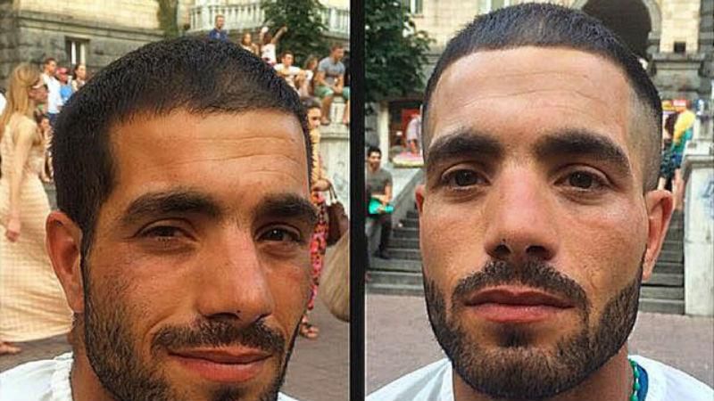 Киевский парикмахер делает бездомных красивыми Киевский парикмахер делает бездомных красивыми