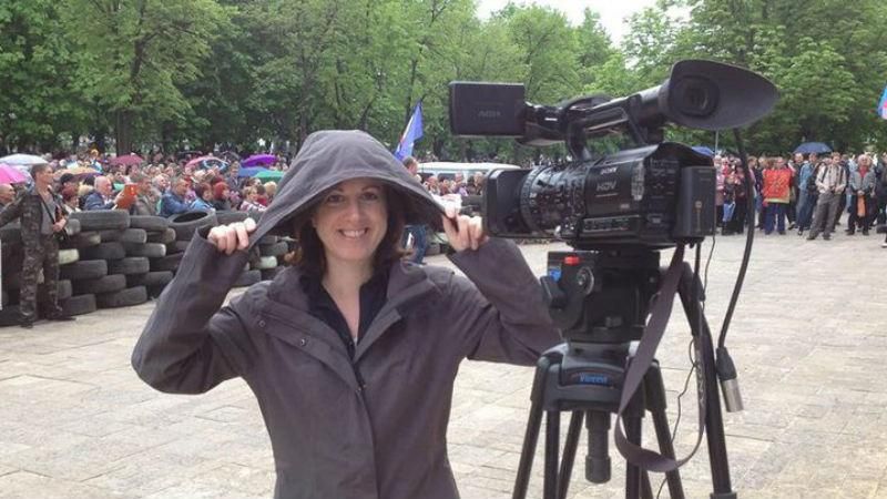 Английская журналистка попросила боевиков пострелять в украинских солдат