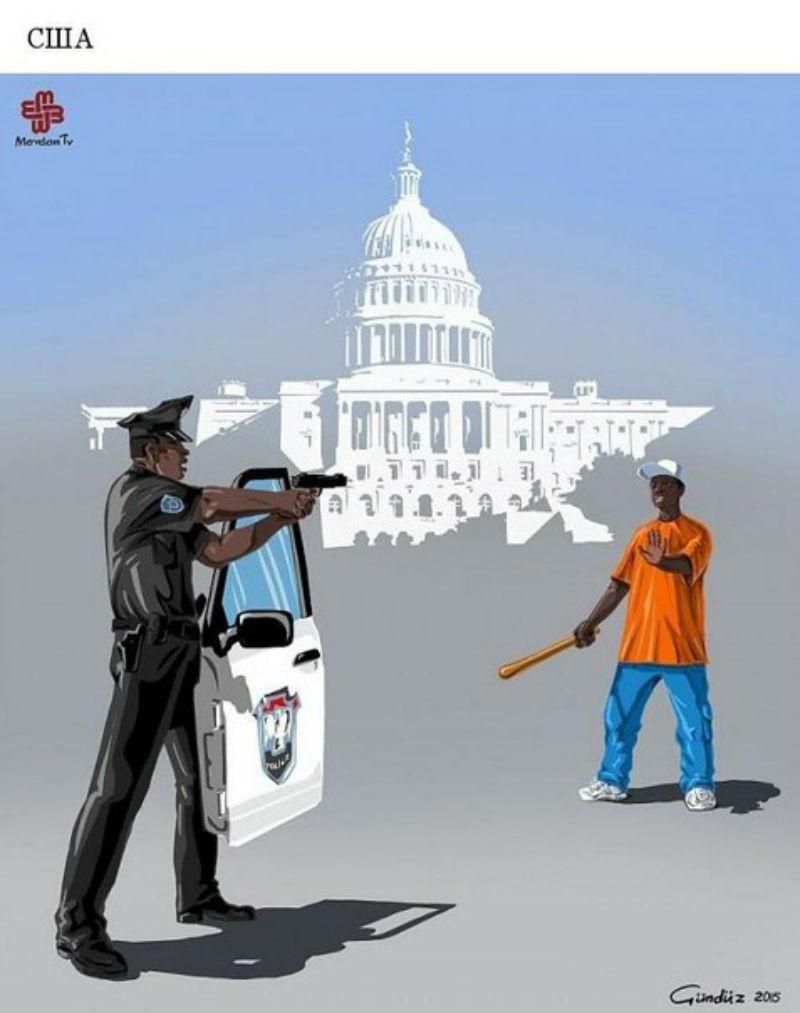 Хто з чим бореться: сатиричні малюнки поліції різних країн світу