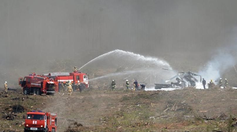 Военный вертолет разбился на авиашоу в России Военный вертолет разбился на авиашоу в России