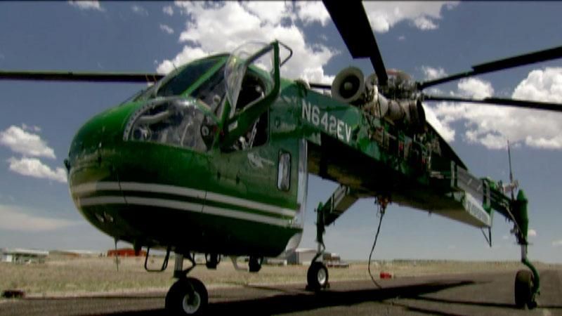 Екстремальні умови роботи першого у світі крана-вертольота Екстремальні умови роботи першого у світі крана-вертольота