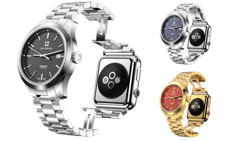 В продажу поступили классические швейцарские часы, объединенные с Apple Watch