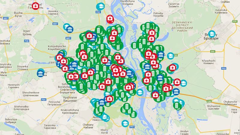 У Києві з’явилася карта ремонтів у реальному часі