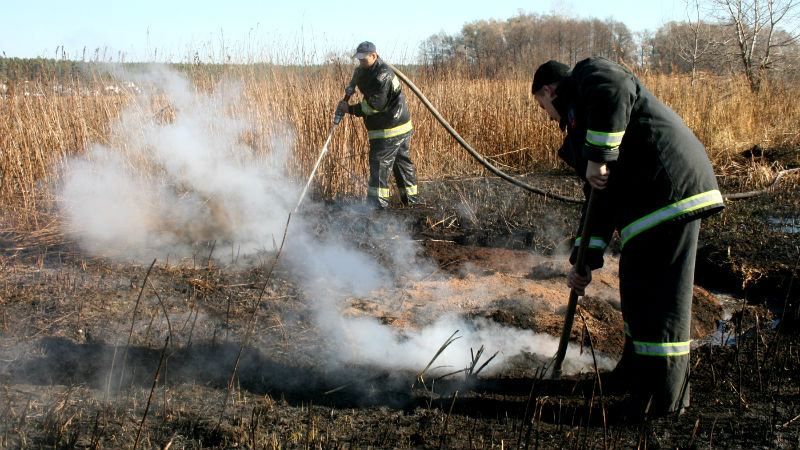 Ступінь ризику загоряння торфовищ досі залишається високим Ступінь ризику загоряння торфовищ досі залишається високим