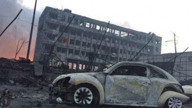 Появились ужасные фото последствий взрыва в Китае Появились ужасные фото последствий взрыва в Китае