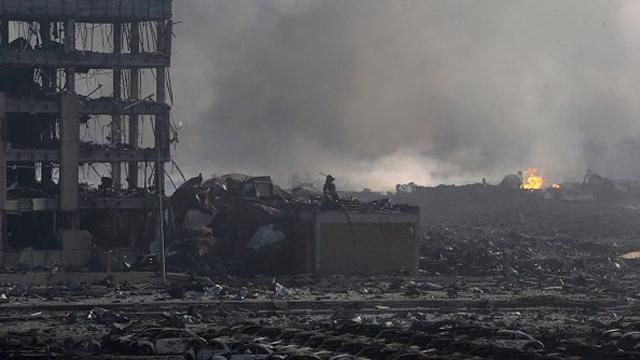 На месте взрыва в Китае нашли смертельно опасные вещества На месте взрыва в Китае нашли смертельно опасные вещества