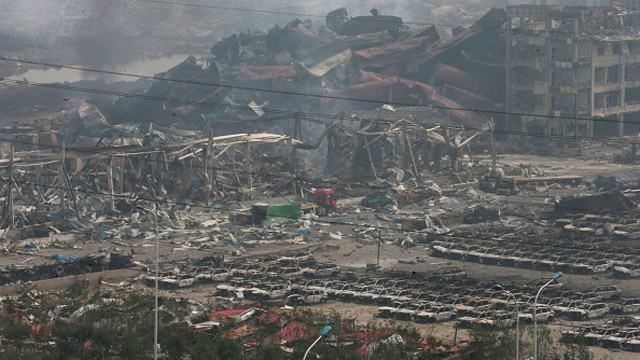 В районе сгоревшего склада в Китае прогремел новый взрыв, — СМИ В районе сгоревшего склада в Китае прогремел новый взрыв, — СМИ