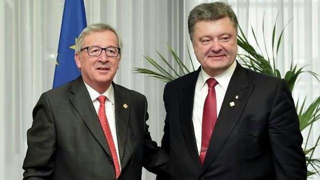 Порошенко та Юнкер підтвердили введення вільної торгівлі між Україною та ЄС Порошенко та Юнкер підтвердили введення вільної торгівлі між Україною та ЄС