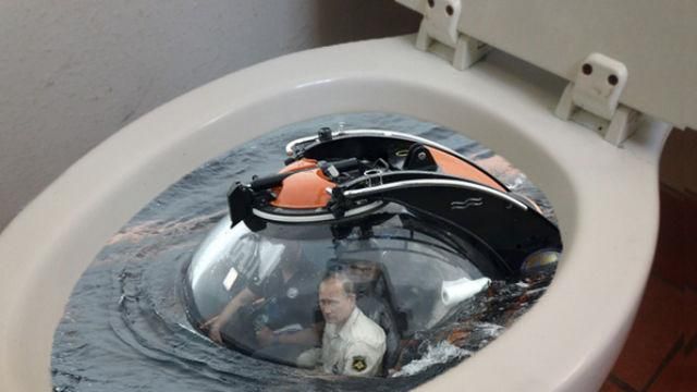 "Воно" не тоне – в інтернеті висміяли епічне занурення Путіна "Воно" не тоне – в інтернеті висміяли епічне занурення Путіна