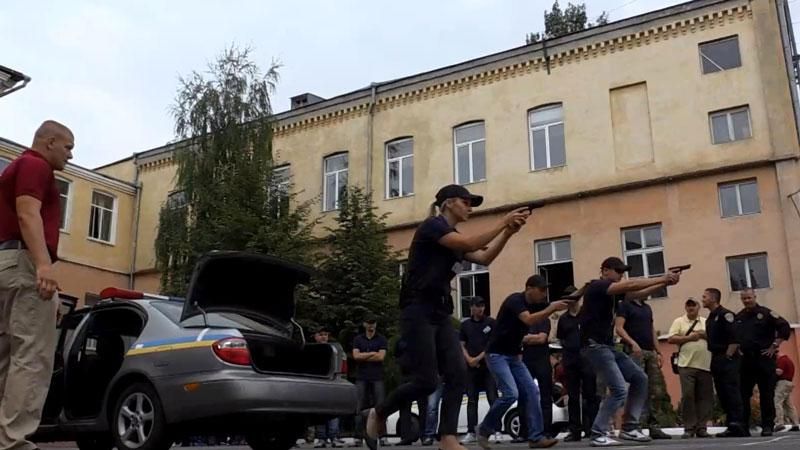 Как полицейские тренируются в Одессе
