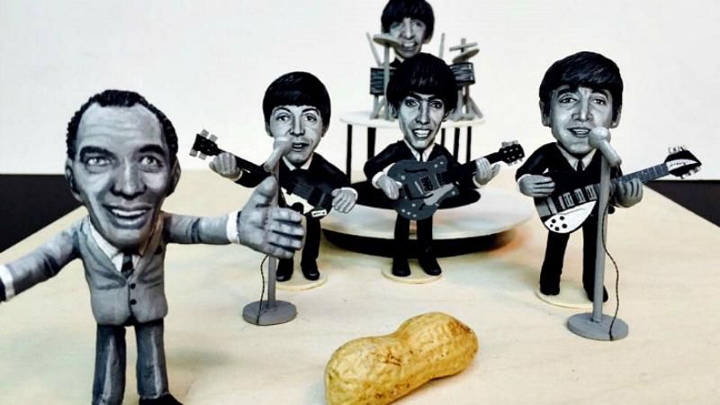 От Beatles до супермена: художник создает гениальные фигурки из арахиса