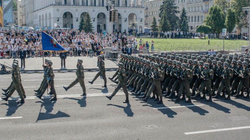 Святковий Марш Незалежності: Києвом промарширували 2 тисячі військових