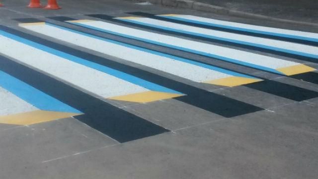 В Киеве появилась "3D зебра" В Киеве появилась "3D зебра"