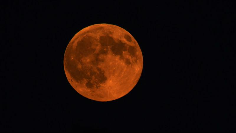 Этой ночью было  "суперлуние"