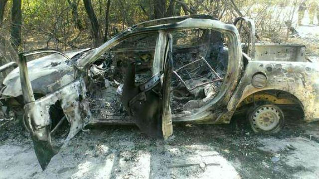 Появились страшные фото с места расстрела мобильной группы