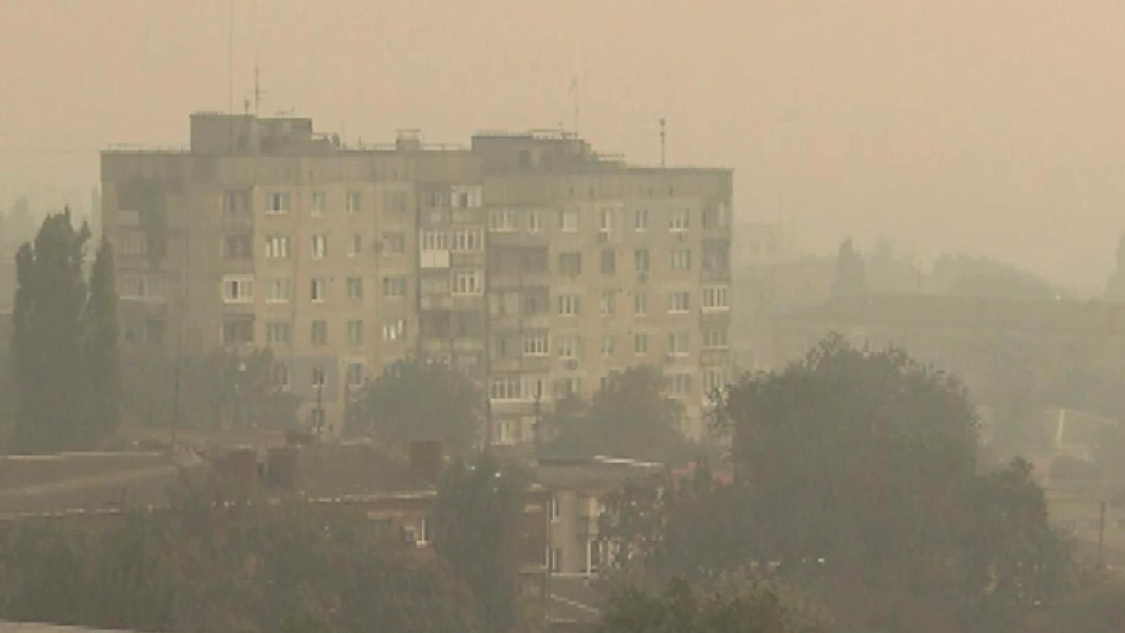 Дым из Киевской области затянул четыре соседние области