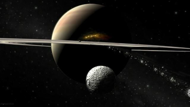 NASA обнародовало редкое фото Сатурна