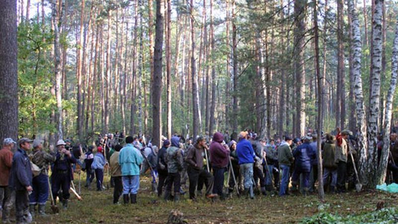 На боротьбу з "мисливцями" за бурштином кинули 1000 правоохоронців і один БТР