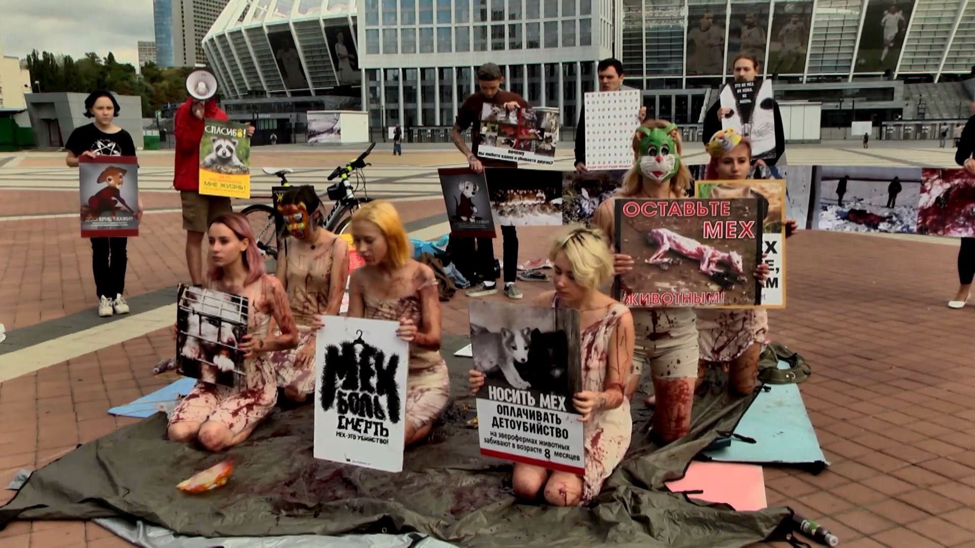 Посеред Києва організували "Кроваву купу" Посеред Києва організували "Кроваву купу"