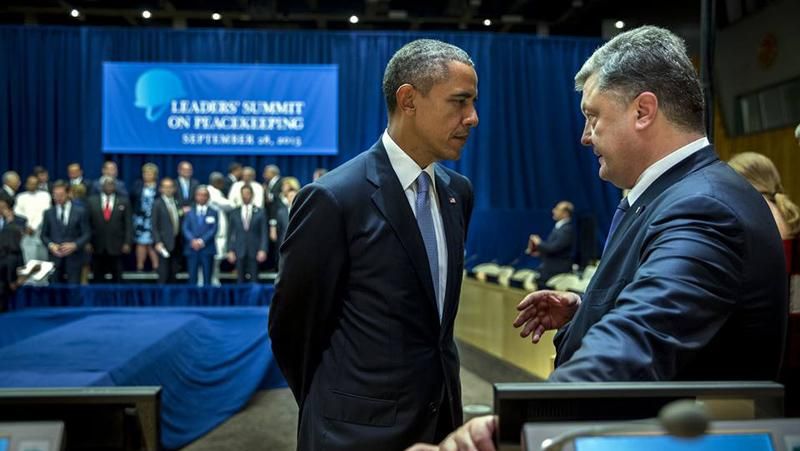 Обама пообіцяв Порошенкові, що США не кинуть Україну