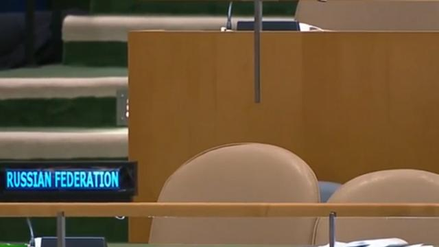 Российская делегация вновь покинула зал во время выступления Порошенко