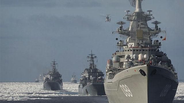 Росія відправила свої кораблі на північ