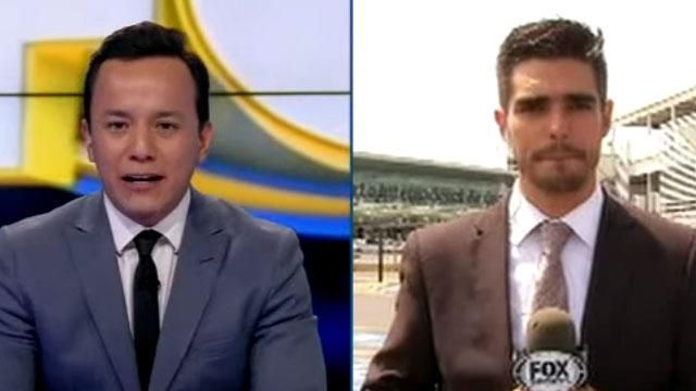 У прямому ефірі мексиканського журналіста збило авто У прямому ефірі мексиканського журналіста збило авто