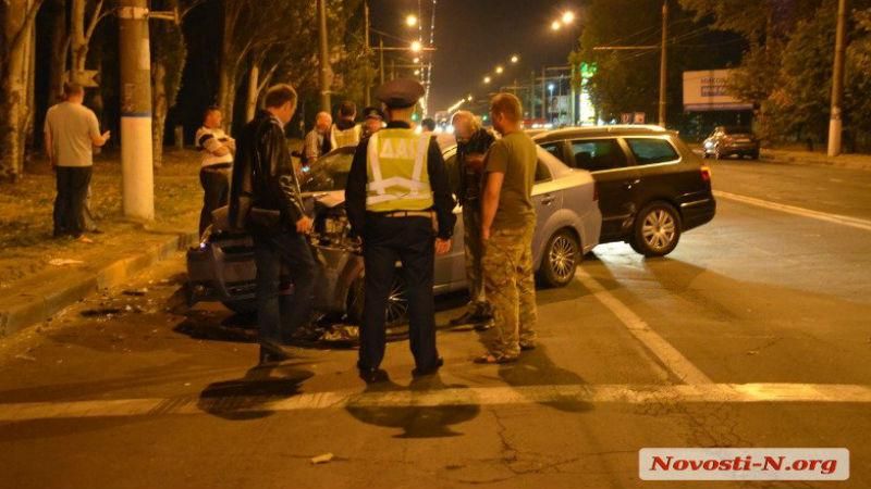 Пьяный лейтенант стал причиной аварии в Николаеве