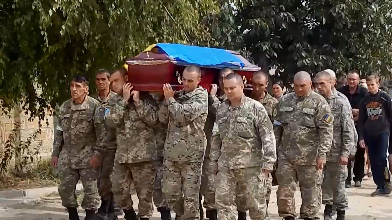 В Херсонской области похоронили бойца АТО, который погиб при загадочных обстоятельствах