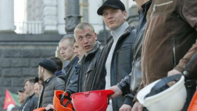 Шахтеры снова протестуют в Киеве. Объявили голодовку