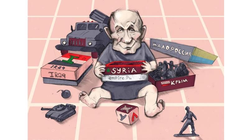 Карикатура тижня: Нова іграшка для Путіна Карикатура тижня: Нова іграшка для Путіна