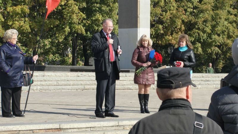 В окупованому Донецьку – мітинг В окупованому Донецьку – мітинг