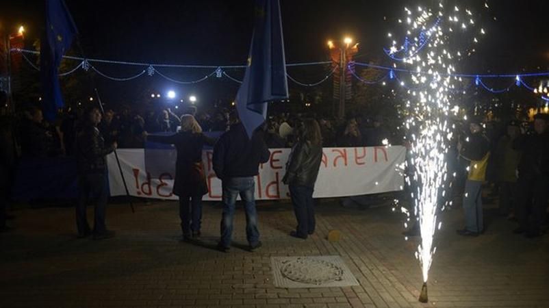 У центрі Мінська зібрався мітинг проти диктатури Лукашенка