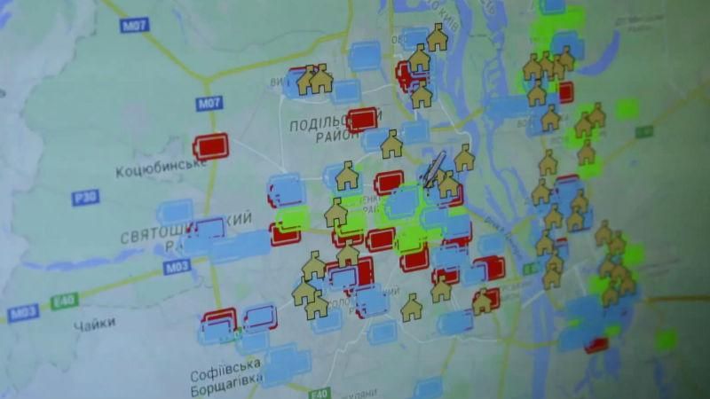 Для Києва створили унікальну інтерактивну мапу