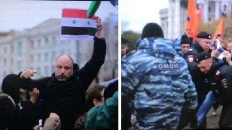 На прибічника "Новоросії" напали в Москві На прибічника "Новоросії" напали в Москві