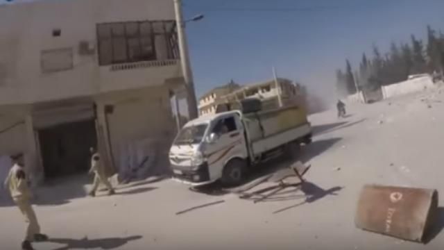 З'явилось відео російського авіаудару по шпиталю в Сирії