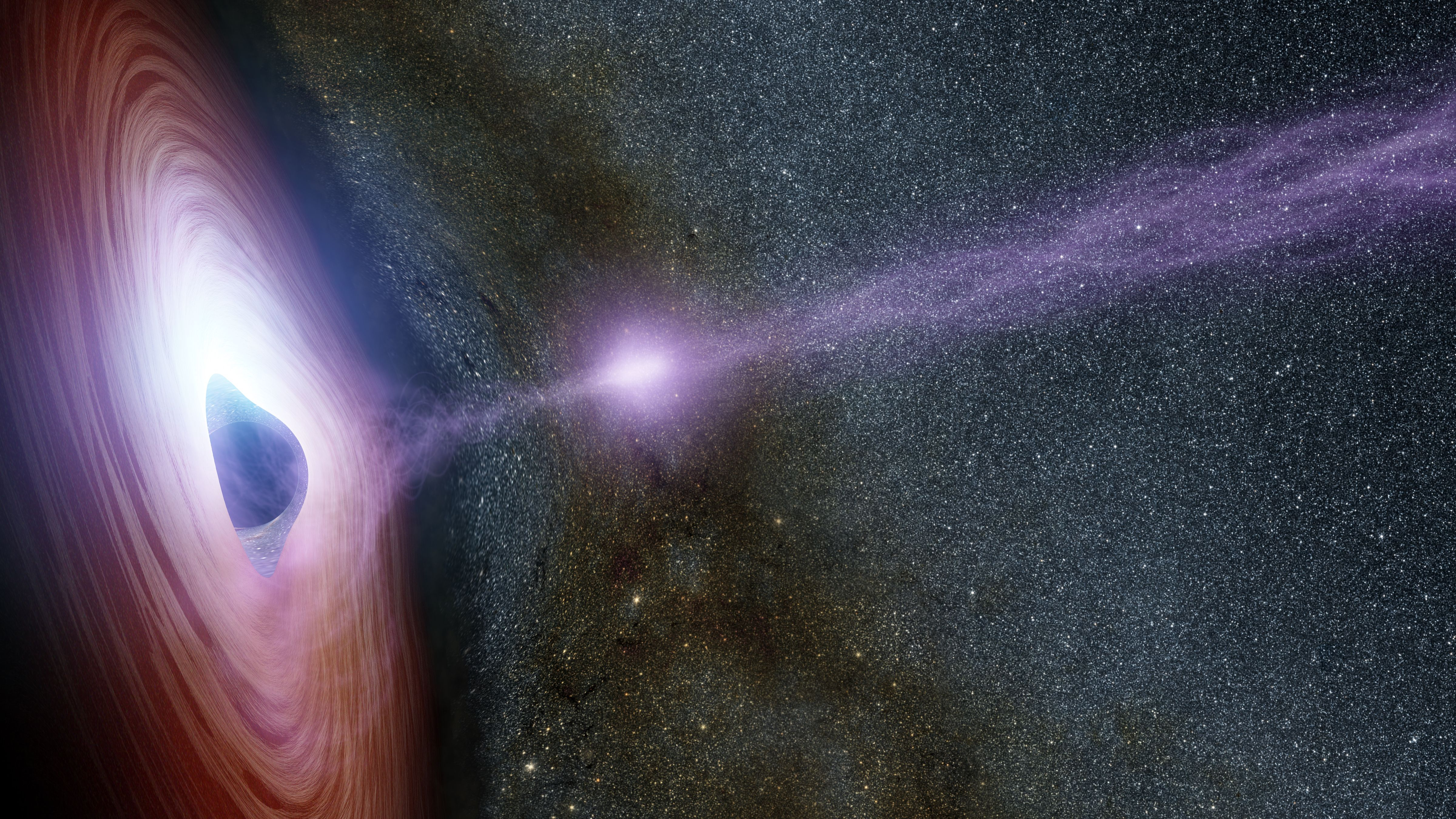У NASA показали, як виглядає чорна діра під час викидів