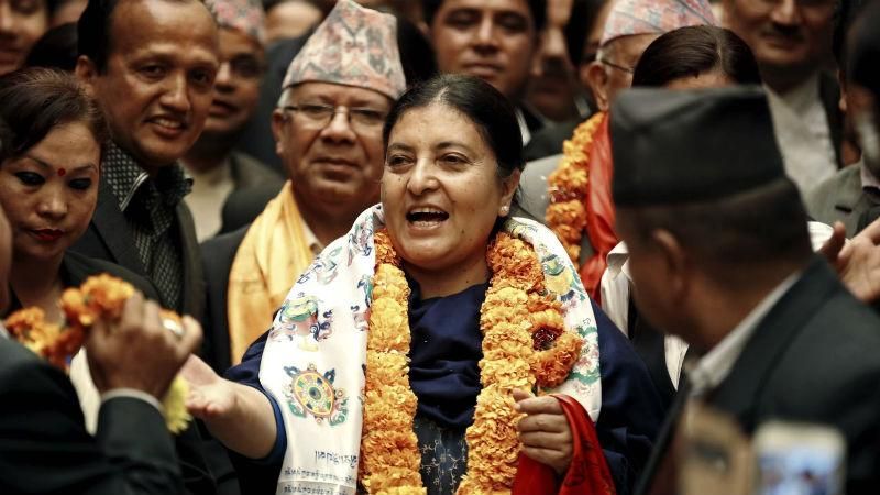 Впервые в истории президентом Непала стала женщина