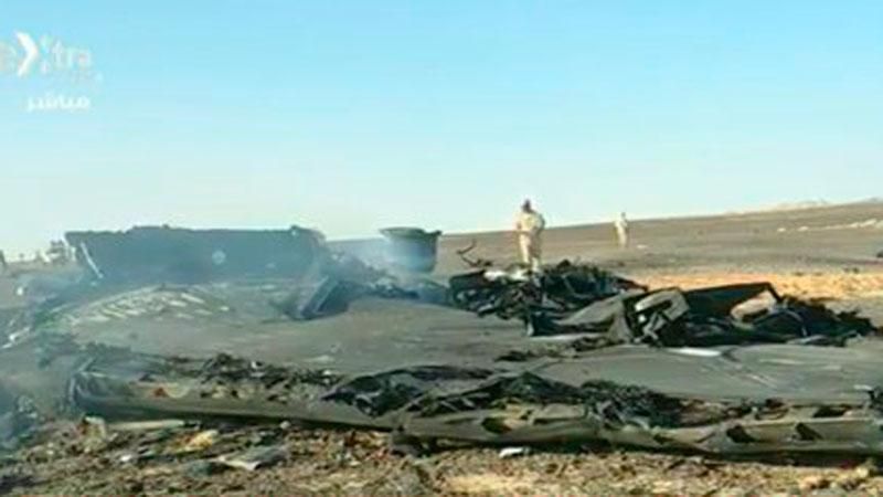Появились фото с места катастрофы российского самолета в Египте